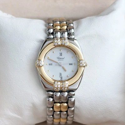 Reloj para dama Chopard Lady Gstaad 32/8128 acero/oro 24 mm esfera mop con diamantes Foto 1 de 4