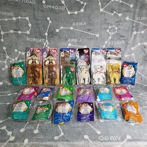 McDonalds Ty Beanie Babys Komplettsatz 12 Stück 1999 und International Bears 4 Stück - Bild 1 von 12