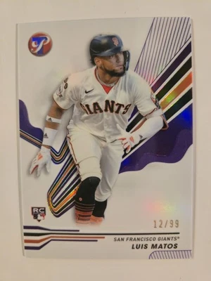 2024 Topps Pristine - Luis Matos #198 Purple Refractor /99 (RC) - Image 1 of 2