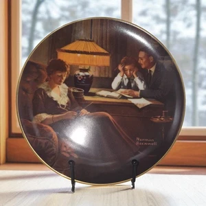 Norman Rockwell's  Father's Help Collector Plate Bradford Exchange Knowles 1984 - Picture 1 of 7