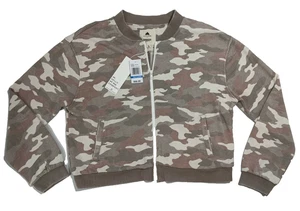 Studio Luxe by Kensie Jeans Pink Faded Camo Zippered Sweat Jacket NWT - Picture 1 of 10