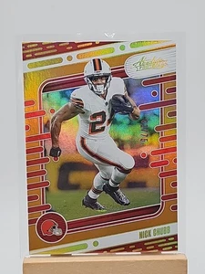 2024 Absolute Football Nick Chubb Orange Spectrum /75 Cleveland Browns #23 - Picture 1 of 2