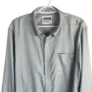 Mountain Khakis Performance Button Down Shirt Mens XL Gray Gingham Check Stretch - Picture 1 of 8