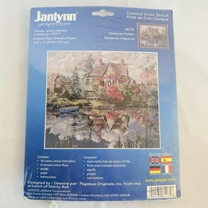 Janlynn Kit Punto de Cruz Contado Mendocino Crepúsculo 61-175 Marty Bell Sellado De Colección - Imagen 1 de 6