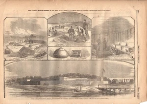1862 Harpers Weekly March 29 - Fort Clinch - Fernandina FL; Columbus KY findings - Picture 1 of 1
