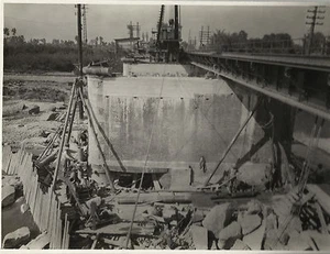 FOTOGRAFIA ORIGINALE_COSTRUZIONI_PEDRINI_TORINO_PONTE IN FERRO SULLO STURA_1932 - Bild 1 von 1