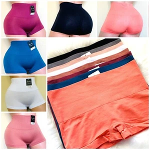 6-12 Boyshort Shortie Hi-Waist Tummy Control Panties UNDIES Short Miss PLUS SIZE - Picture 1 of 12