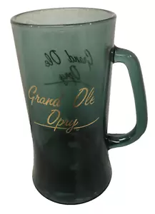 Grand Ole Opry Collectible Souvenir Transparent, Deep Green, Glass Mug - EUC - Picture 1 of 7