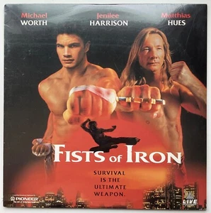 SEALED Fists Of Iron (Laserdisc, 1994) Michael Worth Matthias Hues Martial Arts - Picture 1 of 2