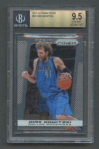 2013-14 Panini Prizm Basketball DIRK NOWITZKI #53 BGS 9.5 GEM MT Pop 1 of 3