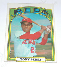 1972 72 Topps 80 Tony Perez Cincinnati Reds 3rd Base MLB Baseball Carte Ex