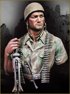 Young Miniatures 1/10 German Fallschirmjager 1944 YM1844 Unpainted resin  kit * - Image 1 of 3