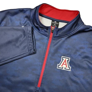 Colosseum Arizona Wildcats Para Hombres 3XL Azul Rojo Vellón Forrado Cuarto Cremallera - Imagen 1 de 6