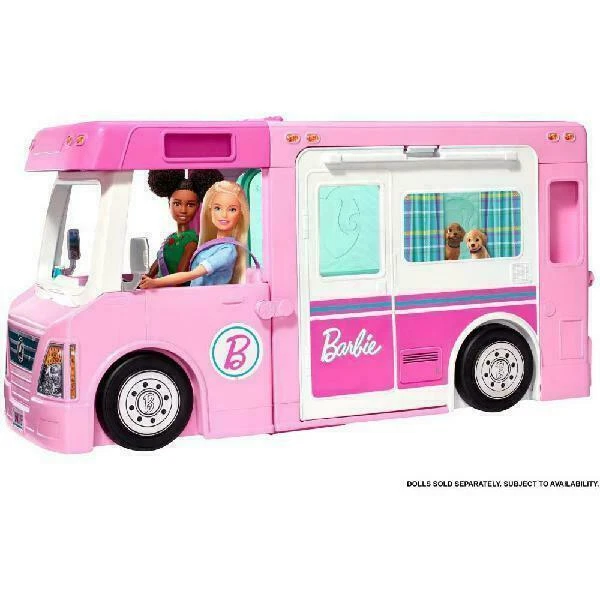 Barbie 3-in-1 DreamCamper Vehicle With Pool & Accessories (GHL93)