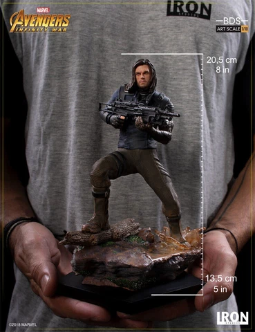 IRON STUDIOS 1/10 Avengers: Infinity War Winter Soldier Statue Figure Model Toy Cover