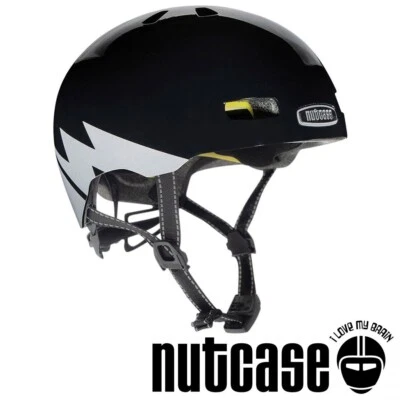 Nutcase Street Helmet Mips LED Light - DARTH LIGHTNIN REFLECTIVE