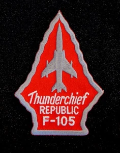 USAF Republic F-105 Thunderchief Patch Thud Vietnam War Century Series Fighter - Picture 1 of 12