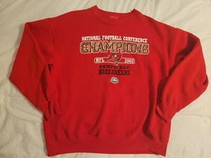 Tampa Bay Buccaneers Men’s Large 2002 NFC Champions Sweatshirt Super Bowl XXXVII - Picture 1 of 7