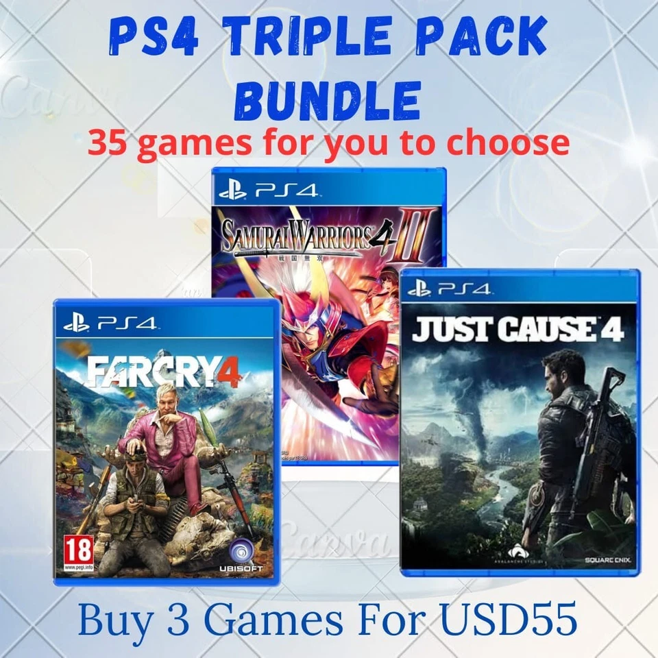 PS4 Triple Pack Bundle Buy 3 Games For Usd 55 - Image 1 of 2