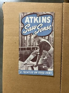 Vintage Atkinson Saw Sense Advertising Brochure Atkins Silver Steel - Picture 1 of 7