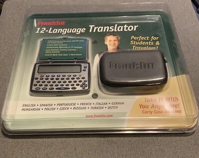 Franklin TG-450 12 Language Translator Carry Case Handheld Portable Electronic - Image 1 of 2