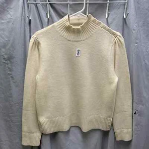Ralph Lauren Sweater Adult Large Crème Long Sleeve Lambs wool 90s Women’s - Picture 1 of 15