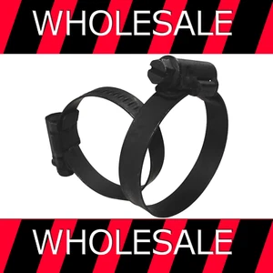 Black Hose Clips Mikalor W3 Worm Drive 430 Stainless Steel Pipe Clamps Wholesale - Picture 1 of 9