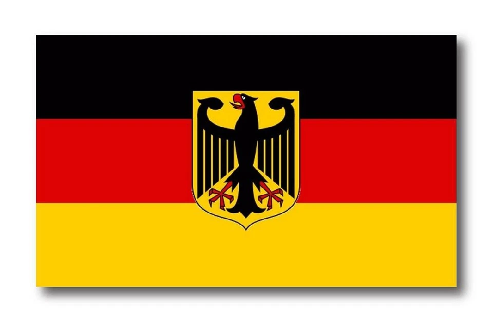 GERMAN FLAG COAT OF ARMS EAGLE DECAL 3M STICKER GERMANY Various SIZES USA MADE - Image 1 of 1