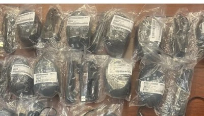 LOT of 25 NEW in bag HP USB Mouse Black L96910-001 - Image 1 of 4