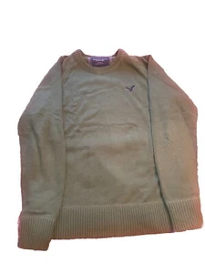American Eagle Sweater Mens Large Green Pullover Heavyweight Jumper Crew Neck - Picture 1 of 3