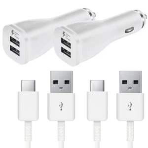 Original Samsung Galaxy S22/S22+/S22 Ultra Fast Car Charger + 4FT Type-C Cable - Picture 1 of 9