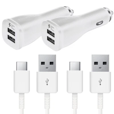 Cargador de coche ultra rápido original Samsung Galaxy S24/S23+/S22 + cable tipo C de 4 pies Foto 1 de 4