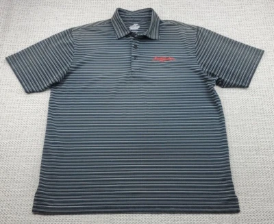 Camisa polo de golf AX Ahead Extreme Barrett Jackson para hombre L subasta de autos Hot Rod Foto 1 de 4