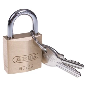 ABUS 65/25 Brass Padlock - 25mm Body - Picture 1 of 2