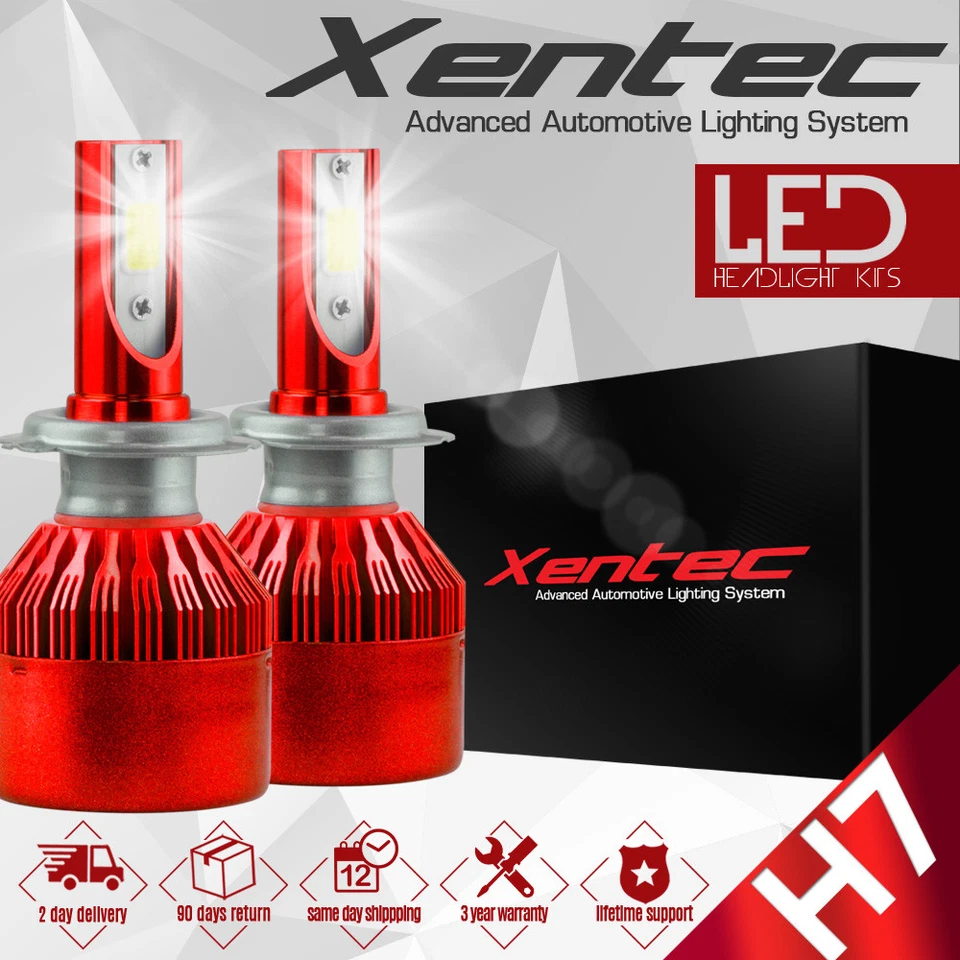 XENTEC LED HID Headlight kit H7 White for Mercedes-Benz E420 1997-1999 - Image 1 of 1