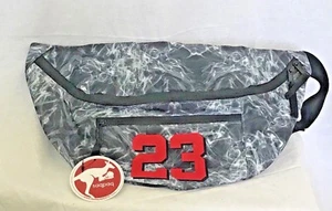 Saqpaq Fanny Pack SzXL Gray Black Red Logo # 23 Travel Walk Jogging Unisex - Imagen 1 de 2