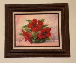 Clarence C. I. Dreisbach Oil Painting on Board Still Life Floral BEAUTIFUL Art - Picture 1 of 11