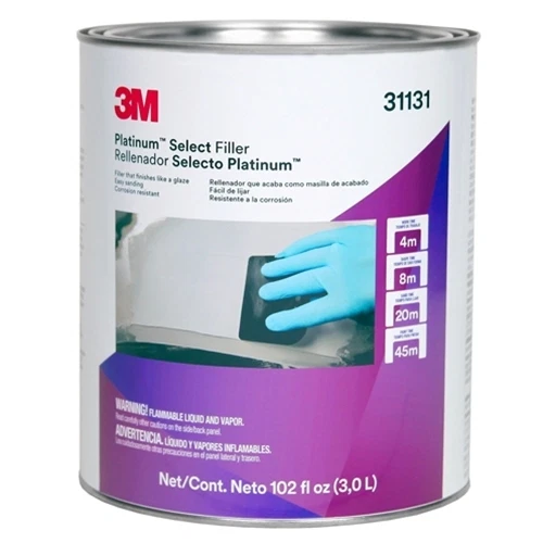 3 Liter 3M Platinum Select Lightweight Body Filler 31131 - Auto Collision Repair - Image 1 of 1