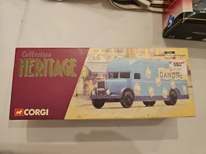 Corgi (Classics) Bernard Type 110 Fourgon Danone #72001 Yoghourt Truck - Picture 1 of 7