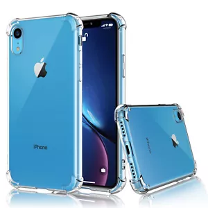 Für iPhone Xs Max/X/Xr schmale kristallklare Hülle Silikon Gel stoßfeste ABDECKUNG - Bild 1 von 9