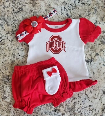 Ohio State Buckeyes ropa de bebé Buckeyes regalo de bebé Ohio State regalo de bebé Foto 1 de 3