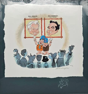 Hanna/Barbera Tribute Giclee On Paper Signed+Remarked by Bob Singer-Barney - Picture 1 of 1