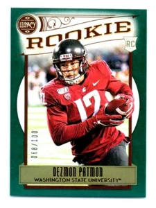 Panini Legacy 2020 verde Dezmon Patmon novato 068/100 pumas del estado de Washington - Imagen 1 de 2