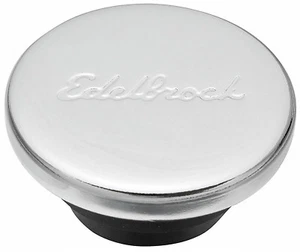 Edelbrock 4415 Chrome Oil Filler Cap / Plug For Valve Covers Fits 1-1/4" Hole - Picture 1 of 2