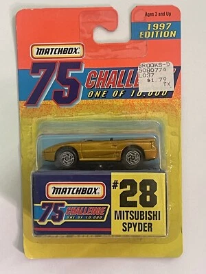 Matchbox 75 challenge gold No 28 Mitsubishi Spider выпуск 1997 один из 10 000 - Изображение 1 из 3