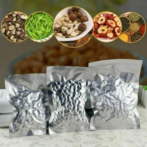 100pcs Aluminum Foil Mylar Bag Food Storage Pouch Vacuum Heat Sealer Package - Picture 1 of 8