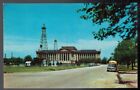 VINTAGE 1950'S STATE CAPITOL BUILDING OF OKLAHOMA SHOWING OIL WELLS POSTCARD