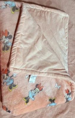 Manta de bebé Minnie Disney bebé Minnie Mouse manta de doble cara polar Foto 1 de 4