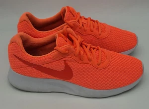 Nike Tanjun Running Sneaker Womens Size 10 Shoe 812655-861 Neon Orange Coral - Picture 1 of 6