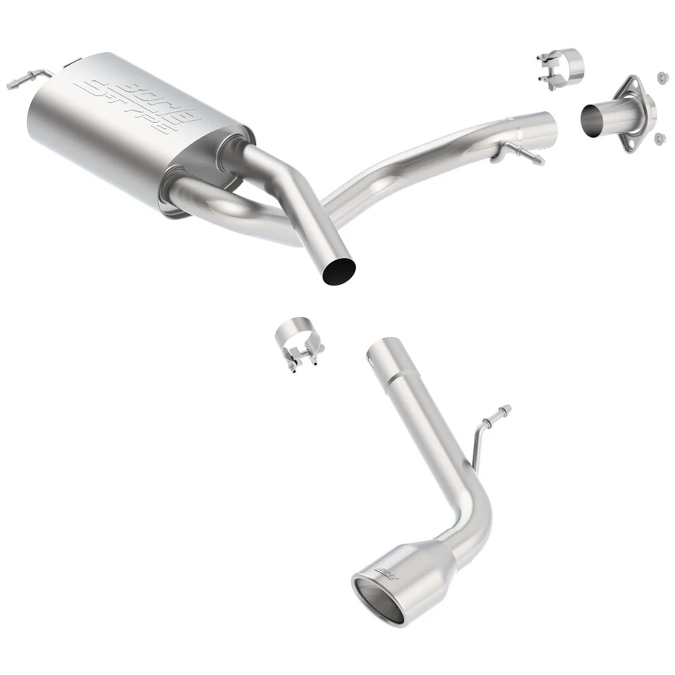 Escape trasero de eje de acero inoxidable tipo S Borla 11743 para Scion TC 2005-2010 2,4 L Foto 1 de 4